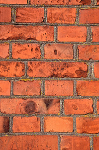 旧红砖墙壁背景裂缝历史背景图片