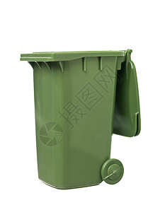 绿色再循环环回收摄影白色环境垃圾桶垃圾回收站处理废物塑料背景图片