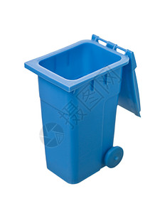 蓝回收箱环境蓝色垃圾回收站垃圾桶处理回收塑料摄影废物背景图片