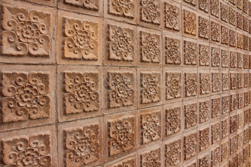 泰国棕色墙设计建筑艺术石头图片