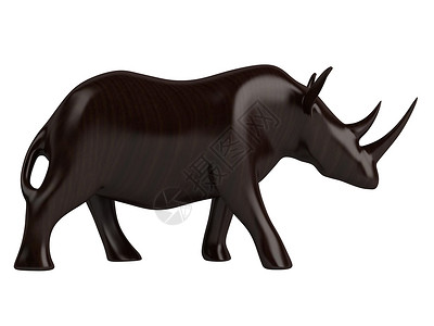 动物雕像护符插图数字艺术品部落民间雕塑收藏工艺纪念品犀牛高清图片素材
