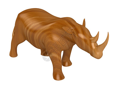 动物雕像玩具插图手工业传统数字文化收藏犀牛部落艺术木头高清图片素材