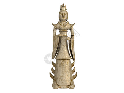 Statuette 调制器宗教风格传统装饰女士文化数字遗产塑像艺术背景图片