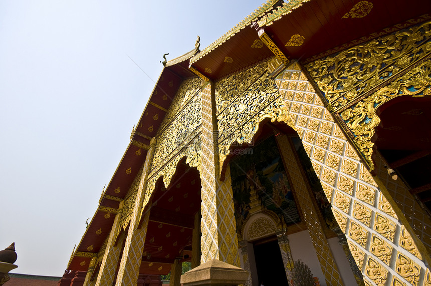那个哈里本猜的Wathra天空宝塔宗教佛塔旅行建筑学文化寺庙冥想蓝色图片