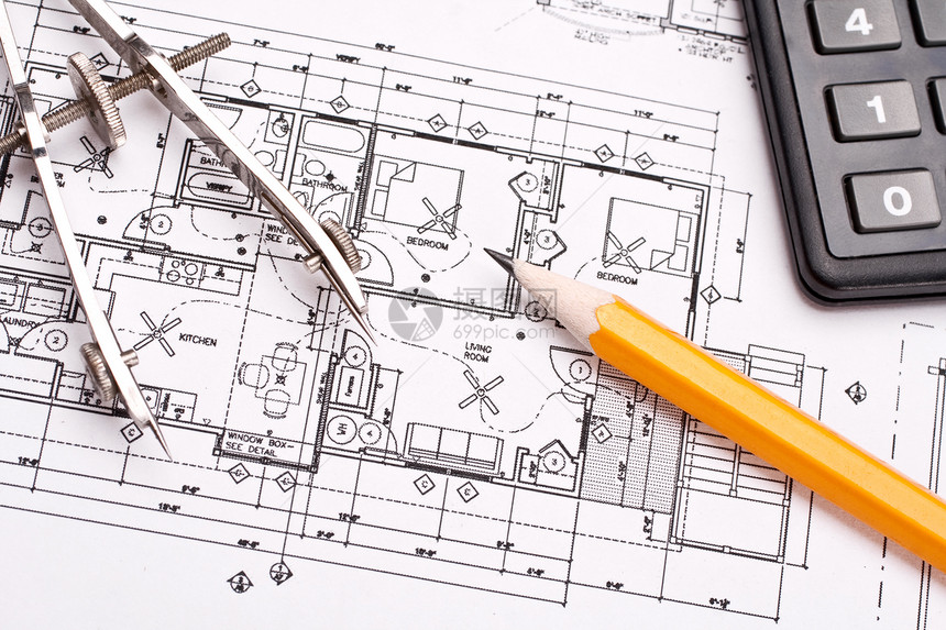 工程和建筑图绘制图建设者草稿建筑学计算器文档房子草图建造财产绘画图片
