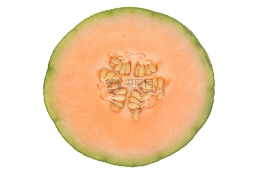 熟甜瓜市场饮食甜点维生素绿色花园果味橙子圆形水果图片