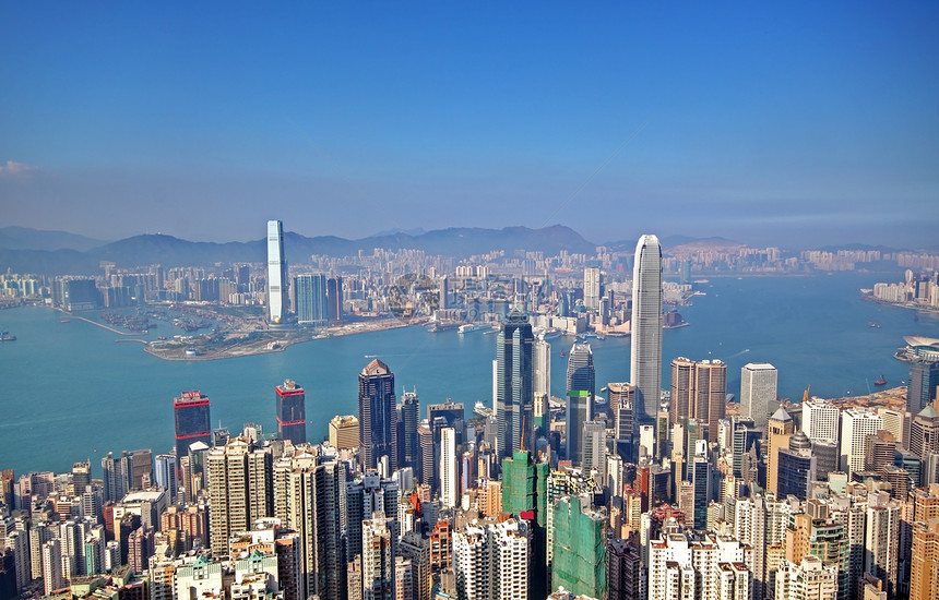 香港办公室港口天空地标景观建筑市中心金融城市房子图片