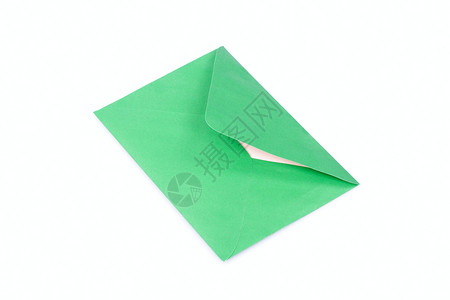 绿色信封办公室邮件装饰邮箱问候语风格白色背景图片