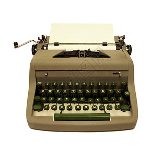 20世纪50年代的白文打字机背景图片