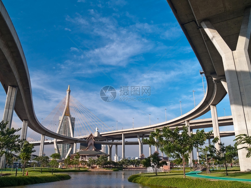 工业环路桥梁馆博物馆运输公园工程场景天空民众水池花园建筑学沼泽图片