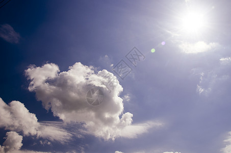 夏云和太阳背景图片