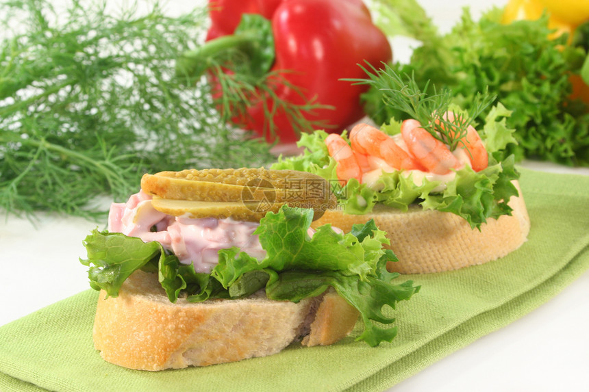 卡纳帕主菜小吃面包沙拉自助餐装潢餐饮图片