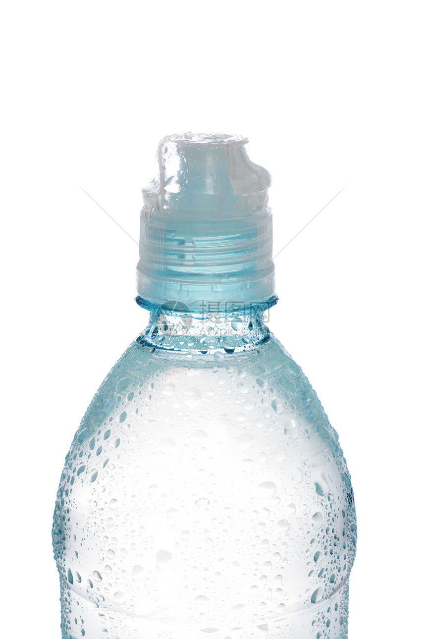 瓶装水口渴茶点饮食补水塑料飞沫白色瓶子矿物液体图片