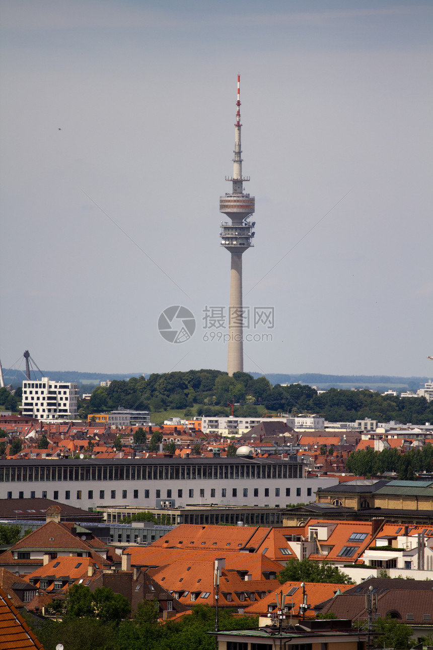 慕尼黑市风景建筑历史大教堂大厅旅行建筑学广场地标文化旅游图片