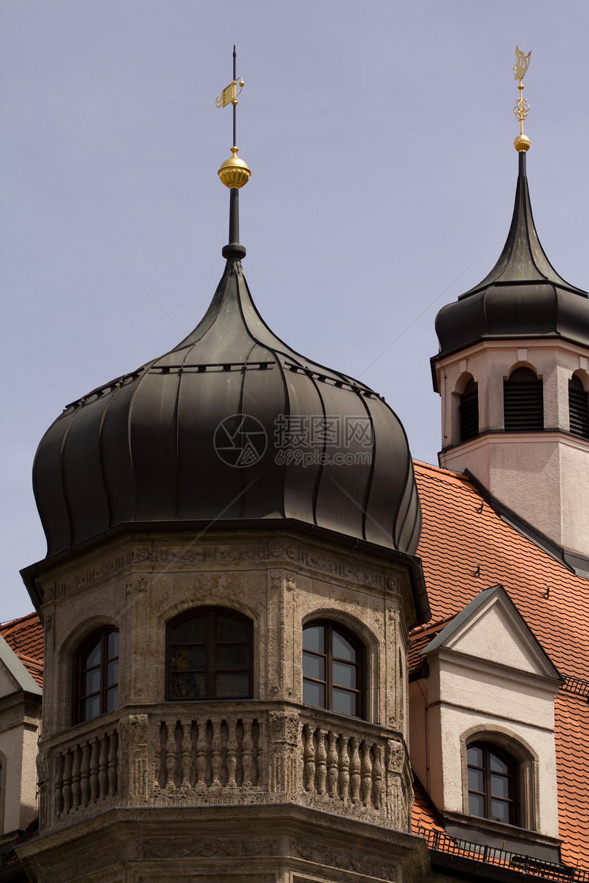 慕尼黑中世纪教会纪念碑观光建筑地标宗教大教堂建筑学教会历史性旅行图片