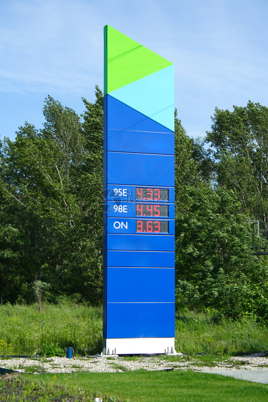 加油站燃料价格列表图片