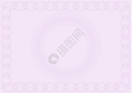 空白证书金子认证金融羊皮纸礼券插图装饰品粉色框架奢华背景图片