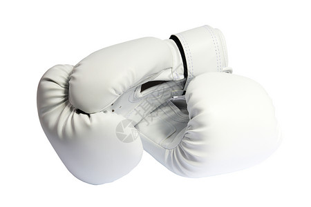 白拳球竞赛拳击盒子齿轮皮革活动斗争白色拳击手运动装背景图片