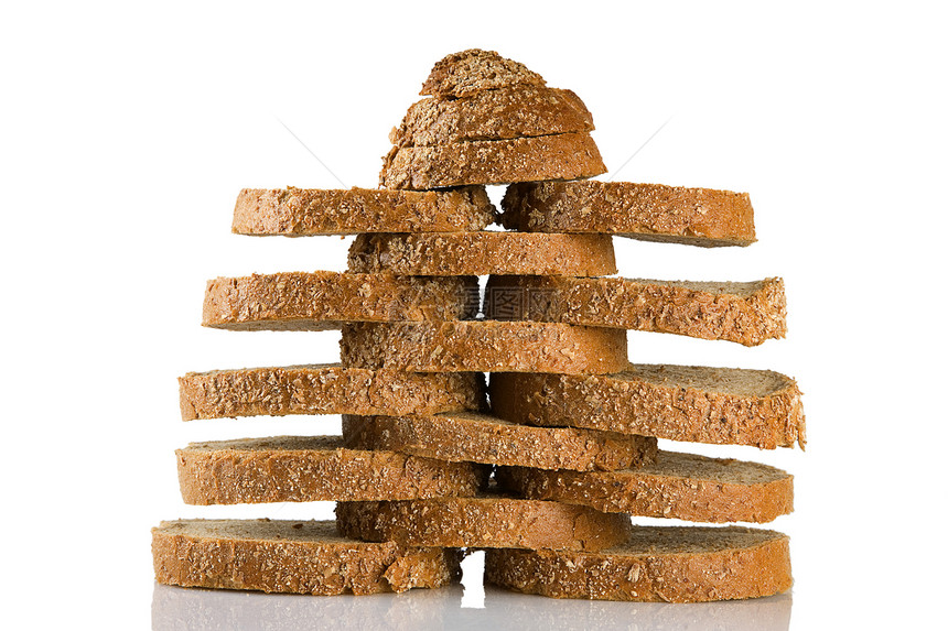 切片棕色面包营养粮食碳水面粉饮食团体谷物化合物小麦糕点图片