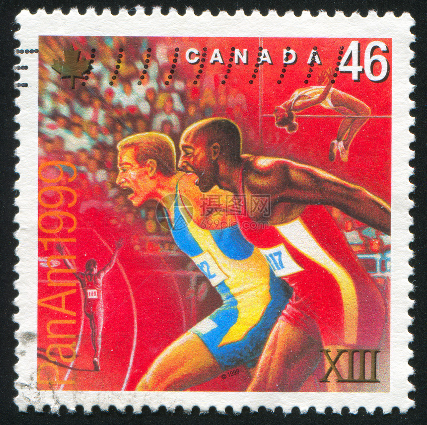 挂印行动运动员慢跑者古董历史性邮戳集邮信封邮件速度图片