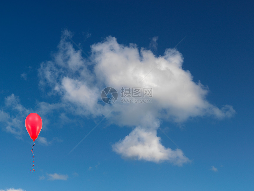 蓝天空天堂蓝色气球场景天气天空自由阳光云景臭氧图片