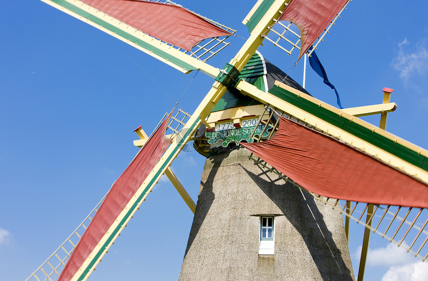 荷兰旅行外观世界建筑学风车位置图片