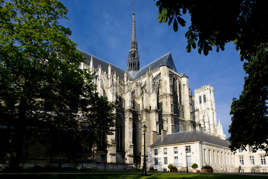 法国阿米恩斯大教堂圣母会 皮卡迪纪念碑景点历史旅行外观教会精神世界建筑建筑物图片