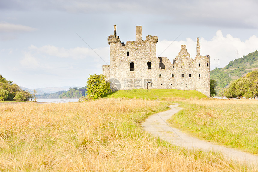 苏格兰Kilchurn城堡建筑物废墟位置纪念碑旅行建筑学世界景点外观高地图片