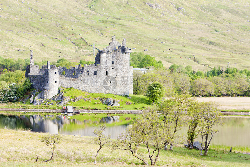 苏格兰爱湖Kilchurn城堡地标历史性高地历史位置旅行建筑物世界外观建筑图片