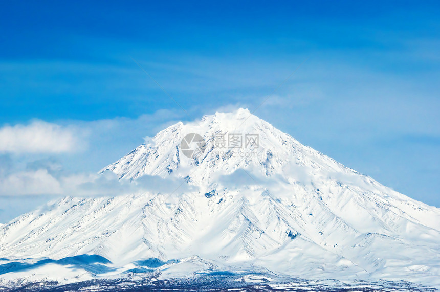 冬天美丽的火山喷发荒野火山学家旅行者陨石圆形墙纸假期自然熔岩公园图片