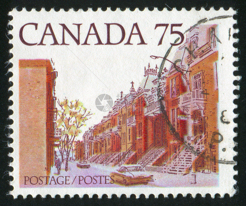邮票信封建筑学邮件叶子房屋城市窗户明信片历史性邮资图片