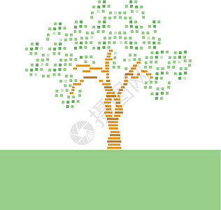 树抽象矢矢量插图叶子植物漩涡环境衬套艺术装饰品阴影背景图片