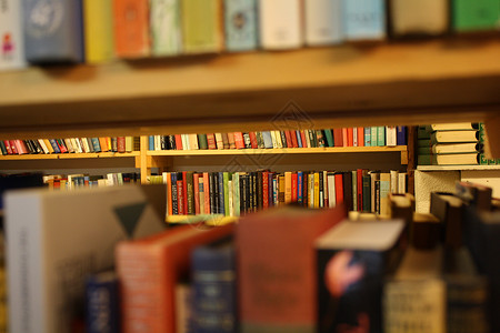书本很多架子文学货架书城背景图片