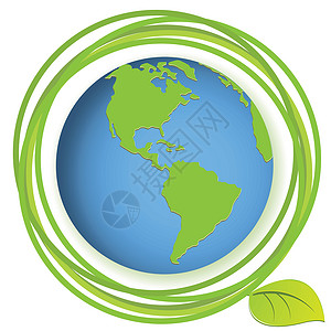 生态地球绿色回收世界圆圈行星技术环境床单背景图片