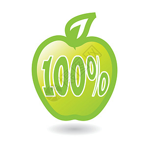 绿苹果甜点床单生物花园插图绿色水果食物背景图片