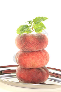 山红桃饮食肉质维生素白色野桃小吃植物托盘食物山桃高清图片