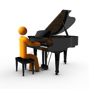 钢琴钢琴家乐器爵士乐乐会黑色古典音乐音乐家三角简笔画音乐背景图片