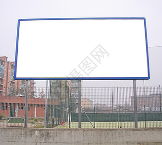 广告牌白色木板囤积空白背景图片