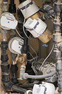 电电表团体活力力量测量数字服务公用事业乐器电压电气工业的高清图片素材