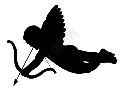复古丘比特之箭丘比特天使的象征背景