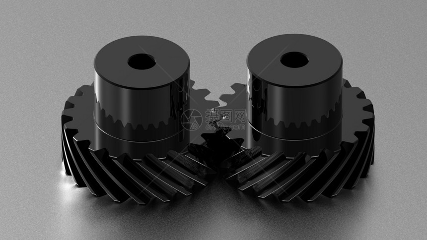两个齿轮合金机器车轮工厂机械金属力学团体技术工程图片