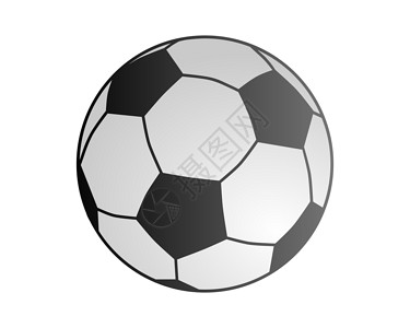 足球球黑色运动白色六边形插图背景图片
