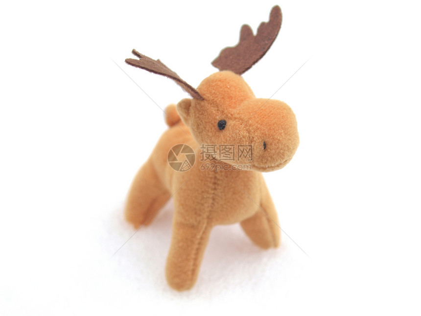 圣诞鹿玩具季节性卡片钥匙白色驼鹿庆典季节麋鹿图片