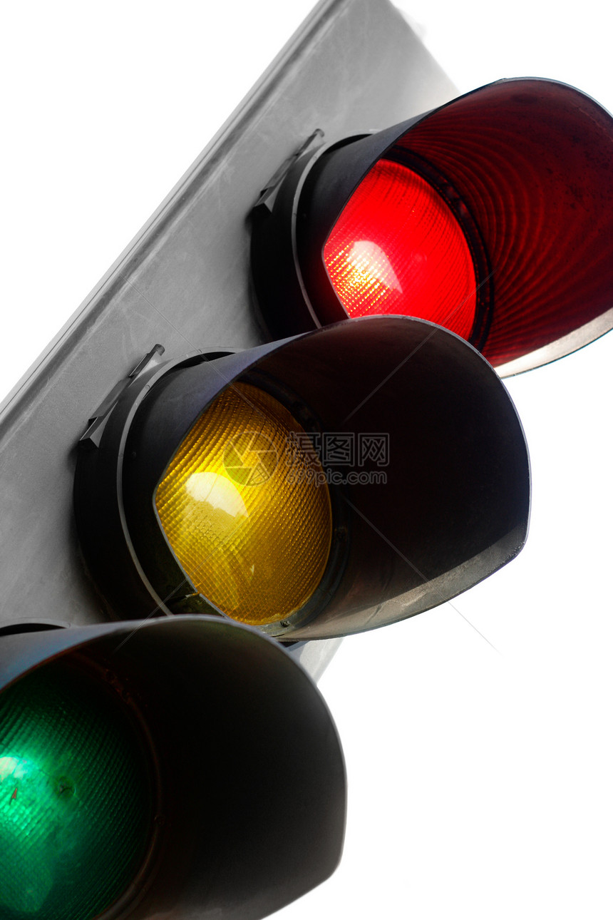 轻型交通灯安全红色危险街道信号警告运输红绿灯白色黄色图片