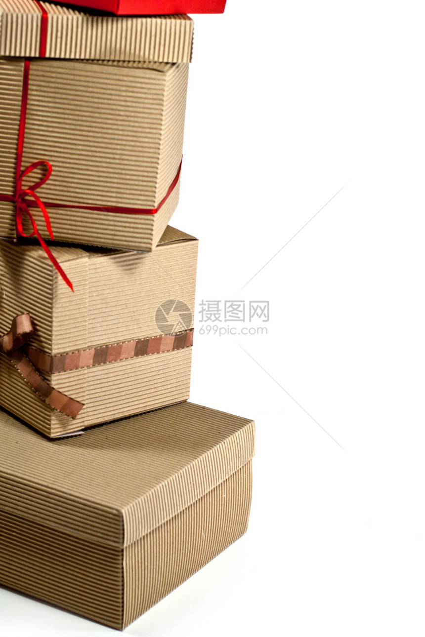 纸板盒堆叠丝带命令展示包装打包机盒子存储邮件回收礼物图片