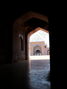 巴基斯坦清真寺Shah Jahan清真寺 巴基斯坦 塔塔大亨城市皇帝背景