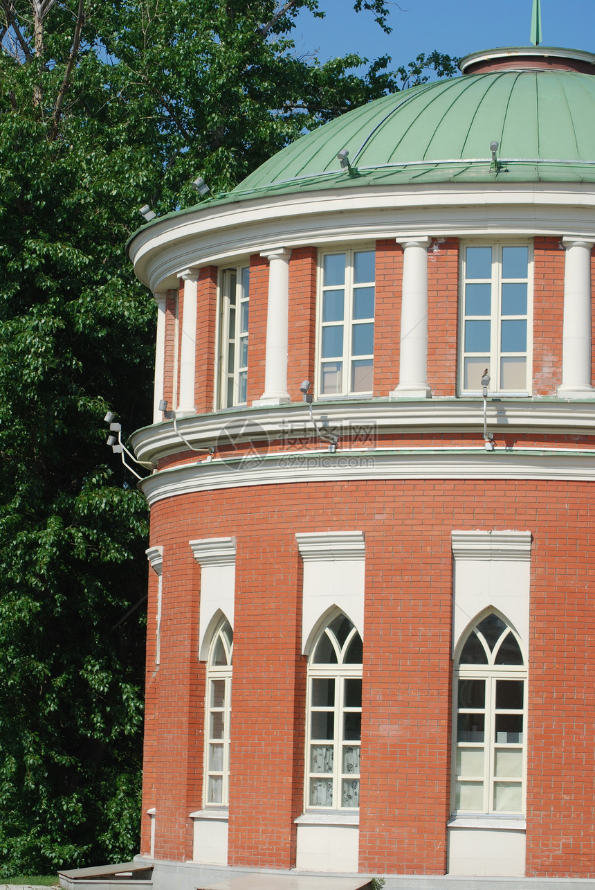 莫斯科的叶卡捷琳娜王后宫殿 扎里齐诺地标首都公园建筑博物馆天空建筑学绿色历史性合奏图片