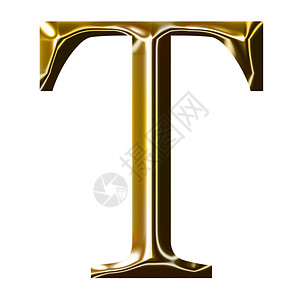 大写字母合集金金字母符号 T - 大写字母背景