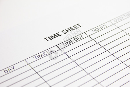 时间工作表时间表客户图表员工床单白色小时日程商业计时背景图片