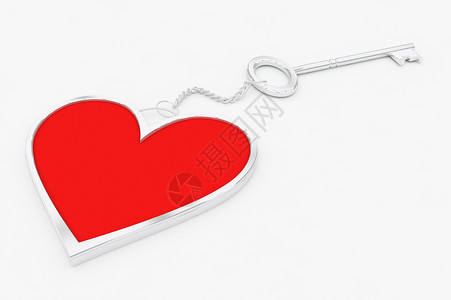 心脏键环钥匙感情热情礼物纪念品展示戒指婚礼婚姻吊坠背景图片